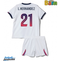 Paris Saint-Germain Lucas Hernandez #21 Bortedraktsett Barn 2026-27 Kortermet (+ Korte bukser)